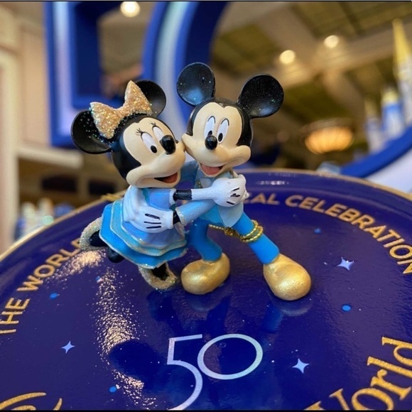 Mickey & Minnie Mouse Trinket Tray - Walt Disney World 50th Anniversary - Picture 7 of 13